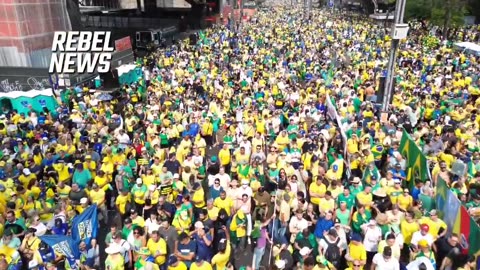 Witness the absolute size of the protest in Brazil. Free speech will be saved