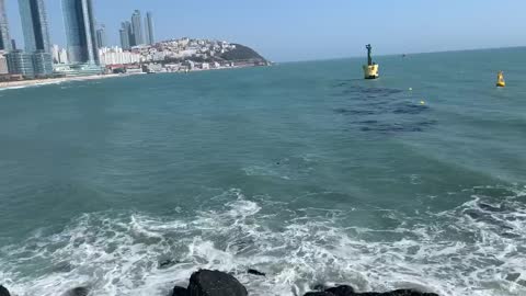 Haeundae beach sunny day