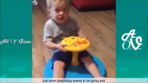 Cute Baby Fail At Play