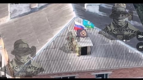 🇷🇺🇺🇦Raising the Russian flag in the village of Snagost in the Kursk region