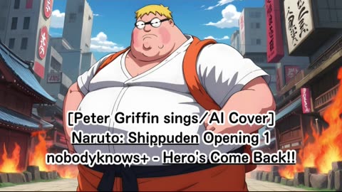 [Peter Griffin sings/AI Cover] Naruto Opening 1 Hound Dog - R★O★C★K★S