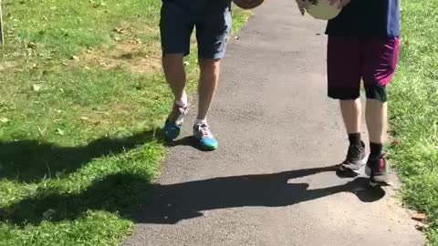 Drummer Boys Invade Bruce Park w/ their Djembe Drums (Part 2)