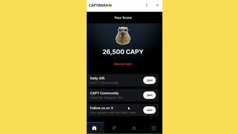 new mining mini app telegram bot capy