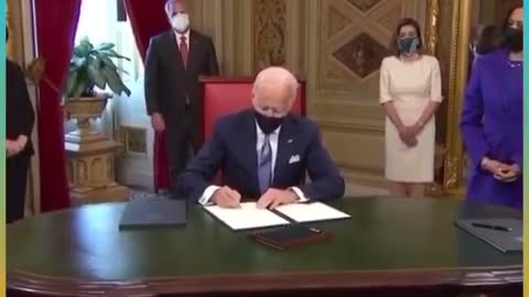 Biden signing EOs