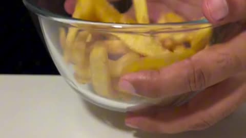 Homemade crispy aloo Fries 🍟 with ASMR Cooking sound recipe