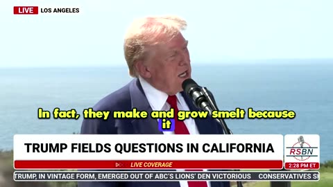 Reporter asks Trump climate "gotcha" question, his response is BRILLIANT