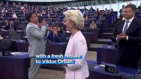 Peace can never mean surrender, Ursula von der Leyen says in fresh rebuke to Orbán