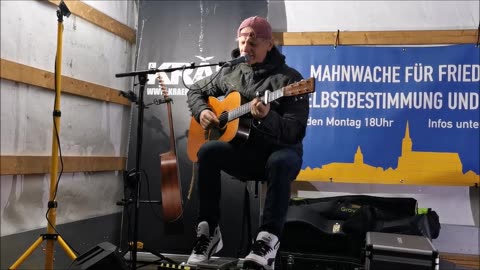 STEFAN KRÄHE - Keinen Bock u. Alles Wird Gut Mama - BAUTZEN, Kornmarkt, 22 01 2024, 155. MAHNWACHE 🕊