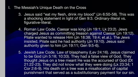 NT Framework 32 The Messiah's Unique Death on the Cross