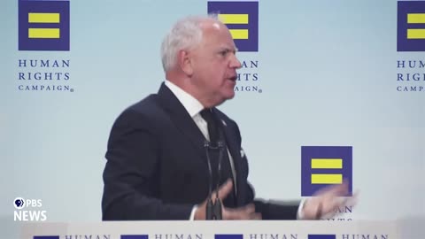 WATCH: Walz delivers remarks at Human Rights Campaign national dinner for LGBTQ+ equality