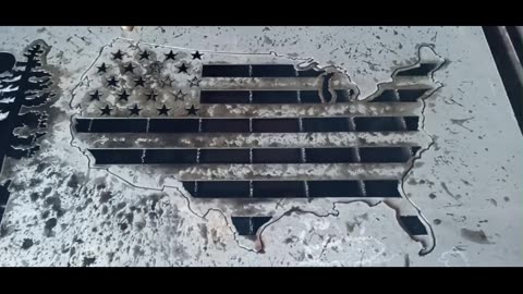 CNC Plasma cutting, American flag