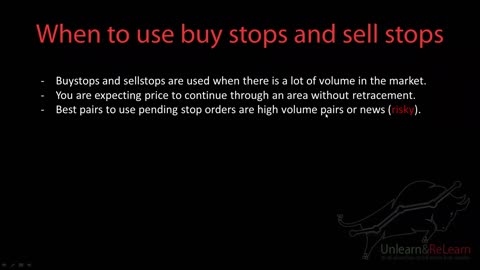 5 Using Sellstops and Buystops Advanced Technical Concepts