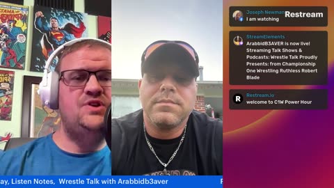 Wrestle Talk with ArabbidB3aver Presents the Championship One Wrestling Power Hour with Robert Blade