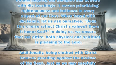 Clothed in Righteousness: A Morning Devotional on A Person's Attire or Dress