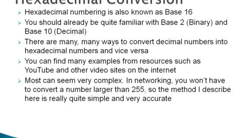 Hexadecimal to Decimal Conversion