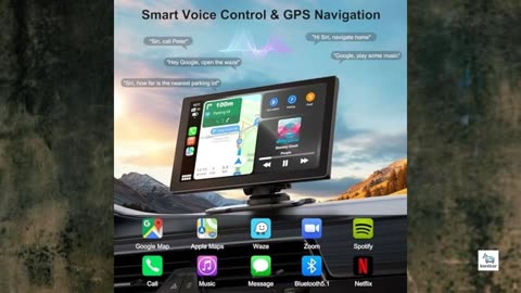 Review - Portable 9in Wireless Apple Carplay and Android Auto Touch Screen