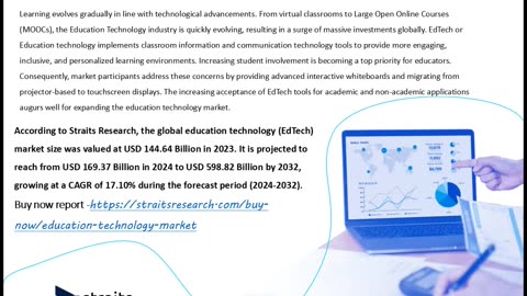 Education Technology (EdTech) Expanding Rapidly during Forecast Period