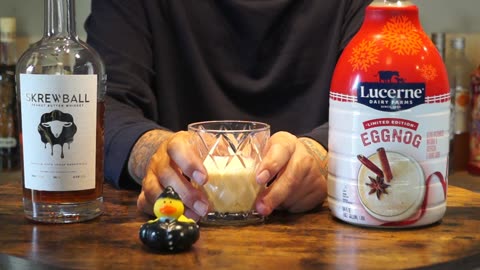 James Miller - Skrewball Peanut Butter Whiskey & Lucerne Eggnog