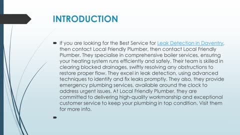 Get The Best Leak Detection in Daventry.