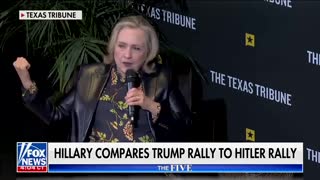 Hillary Compares Trump Rally to Hitler Rally