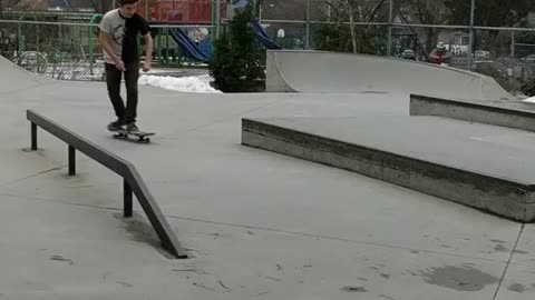 Skateboard slide - Almost had it but not quite