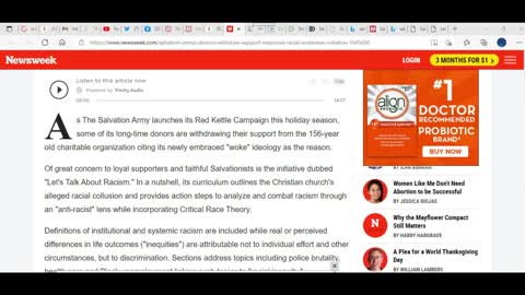 The Salvation Army is losing donors in response to woke initiative