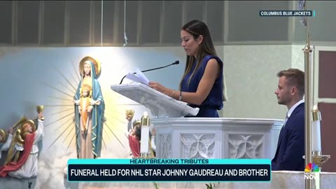 Funeral held for NHL star Johnny Gaudreau and brother