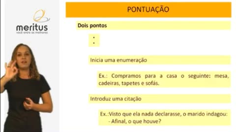 Video Aula 2 - Português - Pontuação