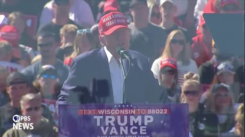 WATCH: Trump speaks at campaign rally in central Wisconsin