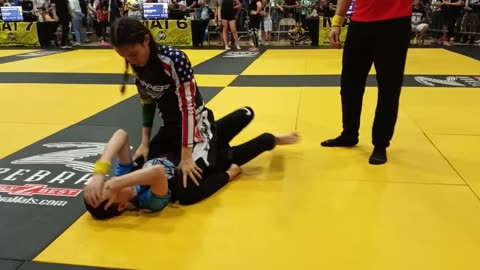 Girl Grapples Boy