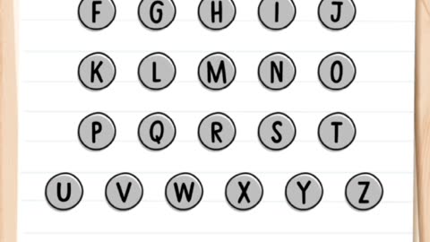 what is the last letter in Spelling! Brain test level 21