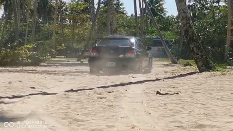 SUBARU WRX AT THE BEACH