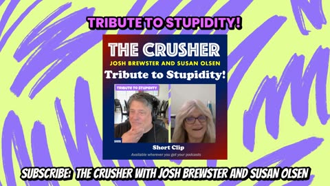 Tribute to Stupidity! Judy Woodruff of PBS - short clip from The Crusher