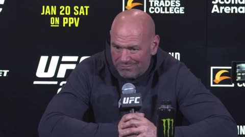 Dana White Answers Leash Free Speech Question - Wepa