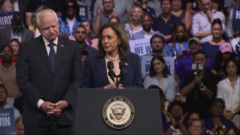 Kamala Harris and Tim Walz make their joint debut at Philadelphia rally