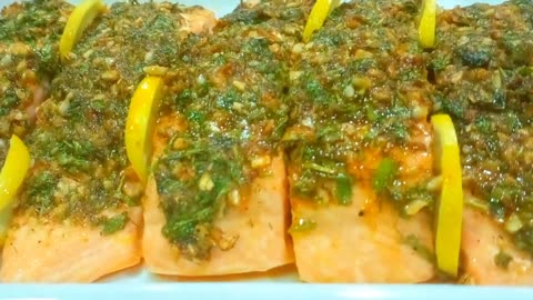 BEST EVER BAKED SALMON RECIPE WITH GARLIC AND BUTTER