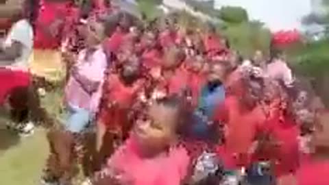 Meanwhile children are taught to sing “kill the boer(black man), kill the farmer”