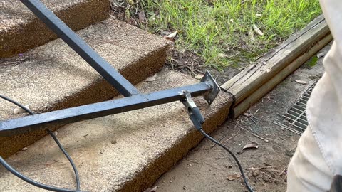 Welding On A Staircase Rail