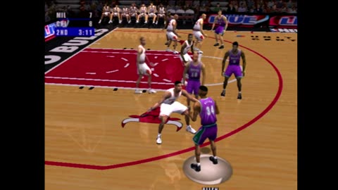 NBA Live 2001 (Ps2) Milwaukee Bucks vs Chicago Bulls Part2