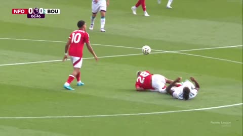 Nottingham Forest’s Danilo breaks his leg against Bournemouth🚑