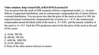 Exam IFM exercise for April 7, 2021