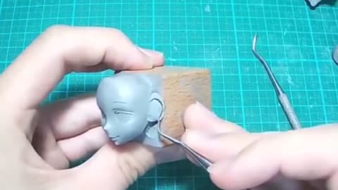 Carve The Eye Sockets And Ears Of A Young Girl