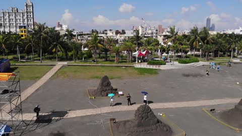 Cijin Black Sand Festival 旗津黑沙玩藝節 🇹🇼 (2019-07) {aerial}