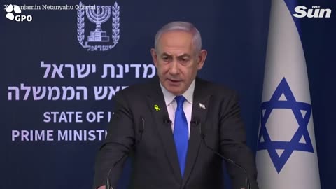 Emotional Israeli PM Benjamin Netanyahu holds back tears as he vows Israel will rescue hostages