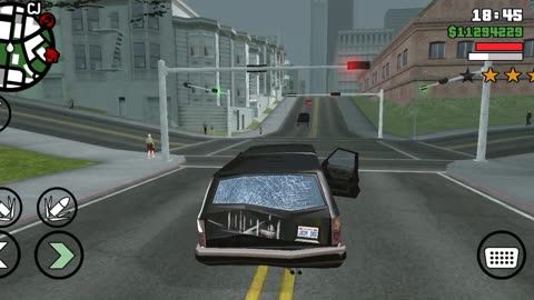 Police car chase me in gta san addreas game