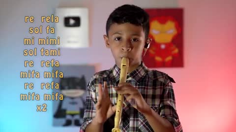 Coffin Dance on flute - Juan kids music