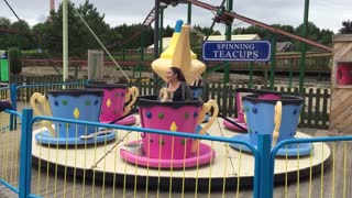 Spinning Teacups ride Light water Valley