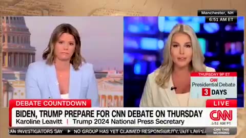 CNN cuts off @kleavittnh after she calls out Jake Tapper's anti-Trump history.