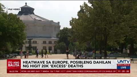 Higit 20K ‘excess’ deaths na naitala sa Europe, posibleng dahil sa summer heatwaves