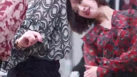 Beautiful korean girl dancing